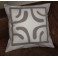 Housse de Coussin Carré 40cm Croix marquisienne Blanc fond Gris 