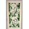 Tifaifai rectangle 40-70cm Coquillages Ecru fond Vert foncé gris