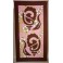 Tifaifai rectangle 40-70cm Coquillages Marron fond Rose