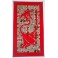 Tifaifai rectangle 40-70cm Tortue-Raie Rouge fond Marron rouge 