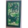 Tifaifai rectangle 40-70cm Tortue-Raie Vert foncé fond Vert blanc