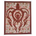 Tifaifai rectangle 90-110cm Tortue Chocolat fond Marron rouge