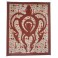 Tifaifai rectangle 90-110cm Tortue Chocolat fond Marron rouge