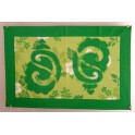 Tifaifai rectangle 40-60cm Coquillages Vert fond Vert